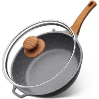 YASHE Schmorpfanne 30 cm, 4,7 L, Induktion, ungiftig, PTFE- und PFAS-frei
