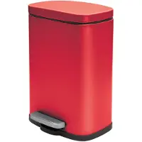 Spirella Treteimer Venedig - rot - 5L - Metall - 21 x 30 cm