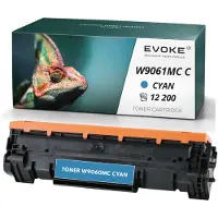 Evoke Toner-Kompatibilkartusche für den HP-Drucker W9061MC, W9060MC, C, Cyan, 12.200 Seiten, kompatibel mit C, LJ Managed, E55040dw, Flow, E57540c, E57540xhn