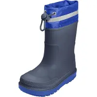 Playshoes Regenstiefel Gefüttert Uni Kinder Gummistiefel, Marine Gefüttert, 2