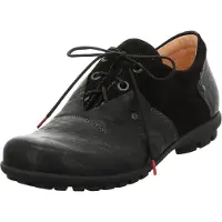 Think! Herren Kong chromfrei gegerbte nachhaltige Halbschuhe, SCHWARZ/Kombi 0000