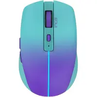 Inca IWM-511RM, rechts, Optisch, RF Wireless + Bluetooth + USB Type-C, 1600 DPI, Grün, Violett