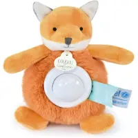 Doudou et Compagnie - Nachtlicht Fuchs Plüsch Musik und Licht für Kinder – mit 3
