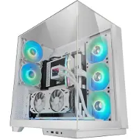 Mars Gaming MC-3GFW, Tower, PC, Weiß, ATX, micro ATX, Mini-ITX, Gaming, Multi