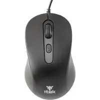 ITek CLK C01, Beidhändig, Optisch, USB Typ-A, 3600 DPI, Schwarz