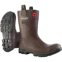 Dunlop Purofort RigPRO full safety Sicherheits-Baustiefel, Dark Brown, Größe 44