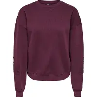 ONLY Sweatshirt "ONLBROOKLYN L/S EMBROIDERY BOX SWT", Baumwollmischung, regular fit