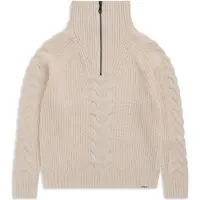 Bergans Milde Knitted Wool Half Zip Women creme (22594) XL
