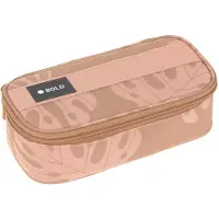 Lassig Schreibgeräteetui LÄSSIG "Spacy Bold, leaves caramel", Kinder, braun (leaves caramel), Polyester, Schreibgeräteetuis Schreibgeräteetui, aus recyceltem Material