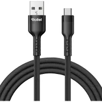 Rollei Mini USB B5 Kabel, USB A auf Mini 5 Pin USB 2.0 Ladekabel mit Aluminium S