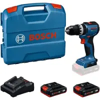 Bosch Akku-Schlagbohrschrauber GSB18V-52, 2 x Akku GBA 18V 2.0Ah in L-Case