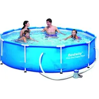 Bestway Frame Pool "Steel Pro" Set mit Filterpumpe 305x76cm56059