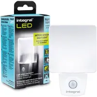 Integral LED Steckdosen-Nachtlicht mit Bewegungssensor | Automatisches Ein-/Auss