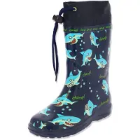 Beck Jungen Sharks Gummistiefel, Blau, 26 EU
