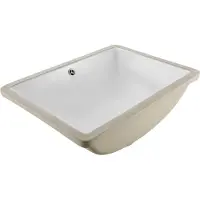 Vevor Unterbauwaschbecken Handwaschbecken 515 x 385 mm rechteckiges Spülbecken a
