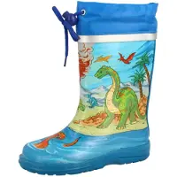 Beck Jungen Dinos Gummistiefel, Mehrfarbig, 34 EU