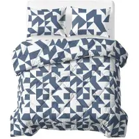 Royal Textile Sleeptime Lazy Bettdecke Mado Blau 200 x 200 Mit Kissenbezüge cm
