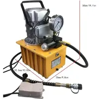 StarTech.com Elektrische Hydraulikpumpe - 750 W - Einfachwirkend - Magnetventilsteuerung - 7 l - 700 bar - 220 V mit EU-Stecker
