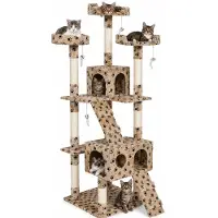 Merkloos Katzenkratzbaum - Sisal - 170 cm - Beige