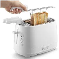 De'Longhi De’Longhi CTLAP2203.W, 2 Scheibe(n), Weiß, Tasten, Niveau, 550 W, 180 mm, 300 mm
