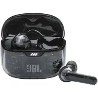 JBL TWS-Kopfhörer Tune Beam, ANC, 48 Std., IP54, Schwarz/Transparent
