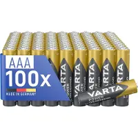 Varta Batterien AAA, 100 Stück, Power on Demand, Alkaline, 1,5V, Vorratspack, Id