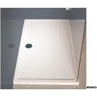 Riho Zürich Rechteck-Duschwanne, Ablauf 90mm, Montage auf Fußboden, weiß glänzend, D001013005
