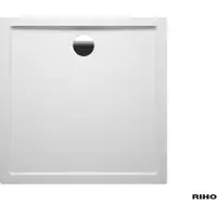 Riho Sion receveurs de douche rectangulaires, écoulement 90mm, sans pieds ni tablier, blanc brillant