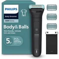 Philips 5000 series Body Groomer BG5470/15 Mit Triple Protect-Rasiersystem, Nass & Trocken, Keine Wartung – muss nicht geölt werden, Batterie, Schwarz