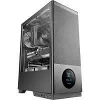 Tacens 2SAGITTA20, Midi Tower, PC, Schwarz, ATX, micro ATX, Mini-ITX, Stahl, Gehärtetes Glas, Gaming