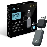 TP-LINK ARCHER TBE230U, Kabelgebunden, USB Type-A/USB Type-C, Ethernet, Wi-Fi 7 (802.11be), 2882 Mbit/s, Schwarz, Grau