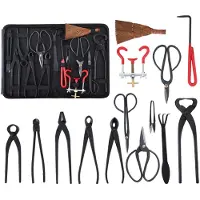 Merkloos Omgoods – Professionelles Bonsai-Werkzeugset mit 14 Teilen aus hochwertigem Stahl