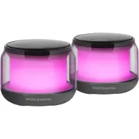 Mars Gaming MS-AURA, Verkabelt & Kabellos, 15 W, 20 - 20000 Hz, 4 Ohm, Schwarz
