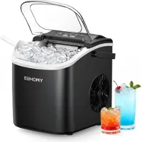 Euhomy Eiswürfelmaschine Klein, 12KG Eiswürfelbereiter Ice Maker, 9 Würfel in 6