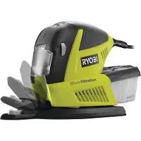 Ryobi - 180-W-Multifunktionsschleifer - 6000–12000 Hübe/min + Beutel & 30 Schleifscheiben (10 x 1/3 Blatt, 10 Dreiecke, 10 Finger) - RMS180-SA30