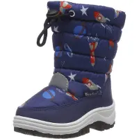 Playshoes gefütterte Kinder Winterstiefel, warme Schneestiefel mit Innenfutter u