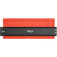 YATO YT-3736, Profile gauge, Schwarz, Rot, 26 cm, Kunststoff, 44 mm, 1,5 mm