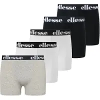 Ellesse Boxershorts "Boxershort EMARIO Jungen Shorts 5P 5er Pack", Jungen, Gr. 152-158, bunt (schwarz, orange, blau), Obermaterial: 95% Polyester PES. 5% Elasthan EL., Unterhosen Boxershorts