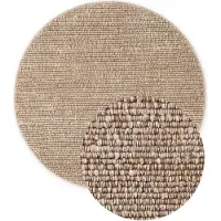 Villeroy & Boch Teppich "Woll-Optik Teppich Wilma", beige (beige multifarben), H:8mm Ø:200cm, Baumwolle, Polyester, Teppiche, Teppich, Handgemacht, Woll-Optik, Weich, Meliert, Wohnzimmer, Schlafzimmer