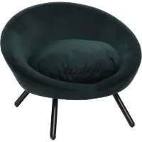 Flamingo Hundesofa Dolco rund grün, Maße: 54 x 50 x 40 cm