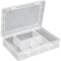 Hünersdorff Sortimentskasten PP-Eco Mini mit 5 Fächern | stabile Sortierbox für