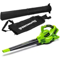 Greenworks 48V(24V x 2) Akku Laubsauger / Laubbläser mit Schultergurt, bürstenlo