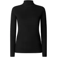 Pepe Jeans für Damen. PL5000310 T-Shirt Bruna schwarz (XS), Lässig, Viskose, Langarm