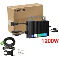 OEM Solarwechselrichter, 4 MPPT-Tracking, Eingebautes WiFi, 1200W, 230V-a, 16-60V-a