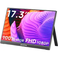 Arzopa A1M, 43,9 cm (17.3"), LCD, 1920 x 1080 Pixel, Full HD, 16:9, 60 Hz