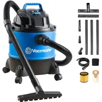 Vacmaster VQ1220PF 3-in-1 Nass- und Trockensauger mit Gebläse, 1200 W Motor, 200 AW Saugleistung, 20 L stoßfester Tank, kompakt für Zuhause, Garage &amp; Auto