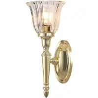 Elstead Lighting Elstead Dryden LED Wandleuchte G9 33cm Poliertes Messing IP44