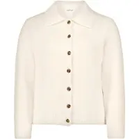 Cartoon Cardigan "Strick-Cardigan mit Kragen", Damen, Gr. 38, beige (bright cream melange), Obermaterial: 66% Polyester PES. 18% Polyacryl PAN. 12% Polyamid PA. 4% Elasthan EL., Strickjacken Cardigan