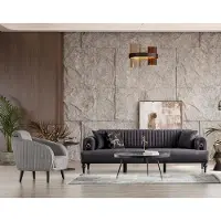 AEA Stilvolle Sofagarnitur 3+1 Sitzer Elegante und Gemütliche Couch für Wohnräume