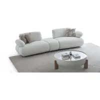 AEA Moderne Wohnzimmer Garnitur Stoffcouch Couchtisch 2tlg